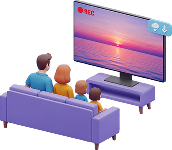 TBSテレビ放送のWOWOWを見ている画像